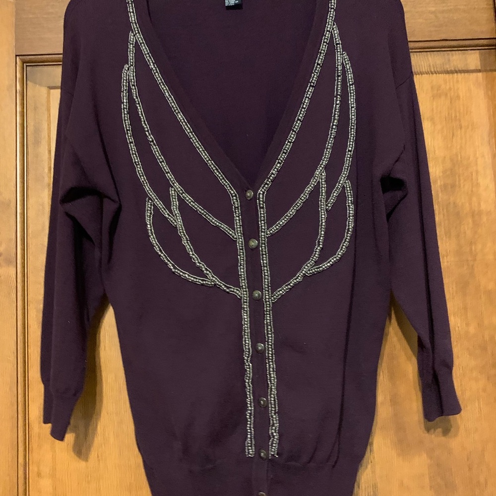 Dark purple sweater